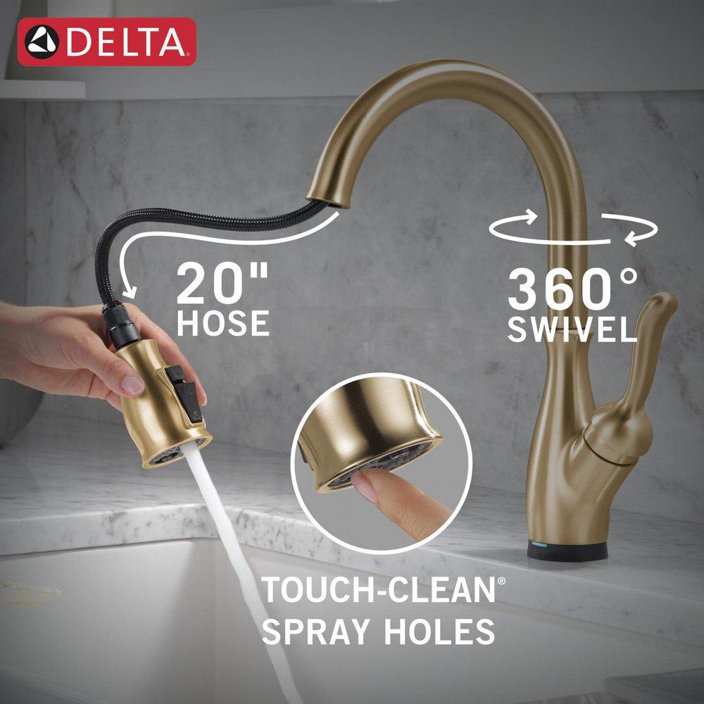 Single Handle Pull Down Touchless with Touch Activation Kitchen Faucet in Venetian Bronze 