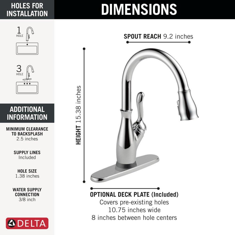 Single Handle Pull Down Touchless Kitchen Faucet with Touch Activation in Chrome 