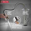 Single Handle Pull Down Touchless Kitchen Faucet with Touch Activation in SpotShield&reg; Stainless 
