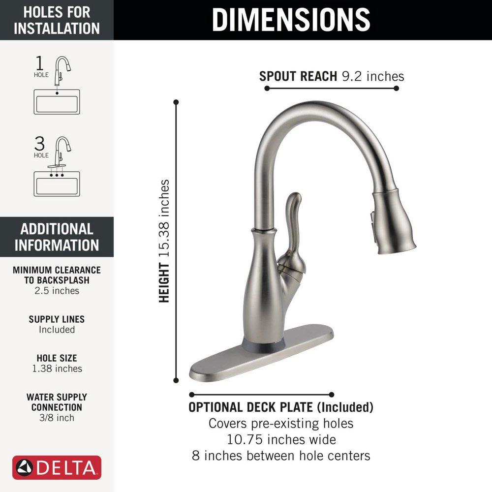 Single Handle Pull Down Touchless Kitchen Faucet with Touch Activation in SpotShield&reg; Stainless 