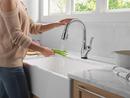 Single Handle Pull Down Touchless Kitchen Faucet with Touch and Voice Activation in Arctic Stainless 