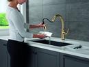 Single Handle Pull Down Kitchen Faucet with Touchless or Touch Activation in Champagne Bronze 