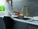 Single Handle Pull Down Kitchen Faucet with Touchless or Touch Activation in Champagne Bronze 