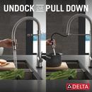 Single Handle Pull Down Kitchen Faucet with Touchless or Touch Activation in Arctic Stainless 