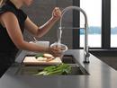 Single Handle Pull Down Kitchen Faucet with Touchless or Touch Activation in Arctic Stainless 