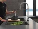 Single Handle Pull Down Kitchen Faucet with Touchless or Touch Activation in Arctic Stainless 