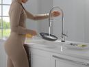 Single Handle Pull Down Kitchen Faucet with Touch Activation in Chrome 