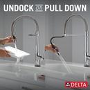 Single Handle Pull Down Kitchen Faucet with Touch Activation in Chrome 