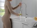 Single Handle Pull Down Kitchen Faucet with Touch Activation in Chrome 