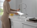 Single Handle Pull Down Kitchen Faucet with Touch Activation in Chrome 