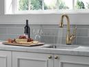 Delta Faucet Champagne Bronze Single Handle Pull Down Bar Faucet with Touch2O&reg; Technology 
