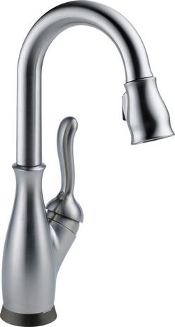 Single Handle Pull Down Bar Faucet with Touch2O&reg; Technology in Arctic Stainless
