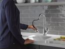 Delta Faucet Arctic Stainless Single Handle Pull Down Bar Faucet with Touch2O&reg; Technology 