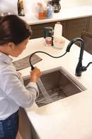 Delta Faucet Matte Black Single Handle Pull Down Bar Faucet with Touch2O&reg; Technology 