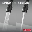 Delta Faucet Matte Black Single Handle Pull Down Bar Faucet with Touch2O&reg; Technology 