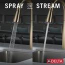 Delta Faucet Champagne Bronze Single Handle Pull Down Bar Faucet 