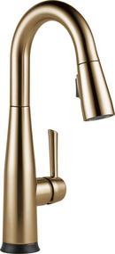 Single Handle Pull Down Bar Faucet in Champagne Bronze