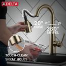 Delta Faucet Champagne Bronze Single Handle Pull Down Bar Faucet 
