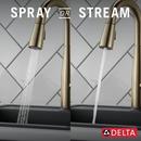 Delta Faucet Champagne Bronze Single Handle Pull Down Bar Faucet 