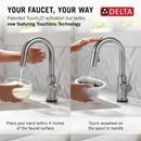 Delta Faucet Arctic Stainless Single Handle Pull Down Bar Faucet 