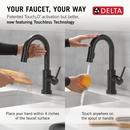 Delta Faucet Matte Black Single Handle Pull Down Bar Faucet 