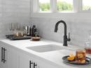 Delta Faucet Matte Black Single Handle Pull Down Bar Faucet 