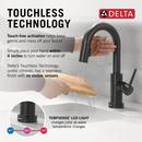 Delta Faucet Matte Black Single Handle Pull Down Bar Faucet 