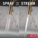 Delta Faucet Champagne Bronze Single Handle Pull Down Bar Faucet 