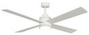 54 in. 4-Blade Ceiling Fan in Flat White