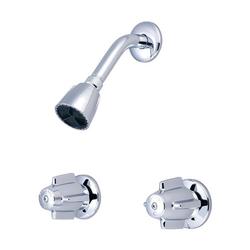 Two Handle Single Function Bathtub & Shower Faucet in Chrome (Trim Only)