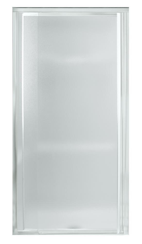 Sterling Silver 65-1/2 x 36 in. Framed Pivot Shower Door 