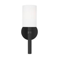 1-Light Medium Sconce by Drew & Jonathan in Midnight Black