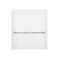 63 x 73-1/4 in. Shower Back Wall in White