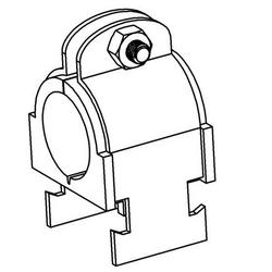 1-1/2 in. IPS Yellow Zinc Coated Cusion Clamp