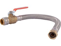 3/4 in. Max Ball Valve x 3/4 in. FIP Stainless Steel Braided Water Heater Connector