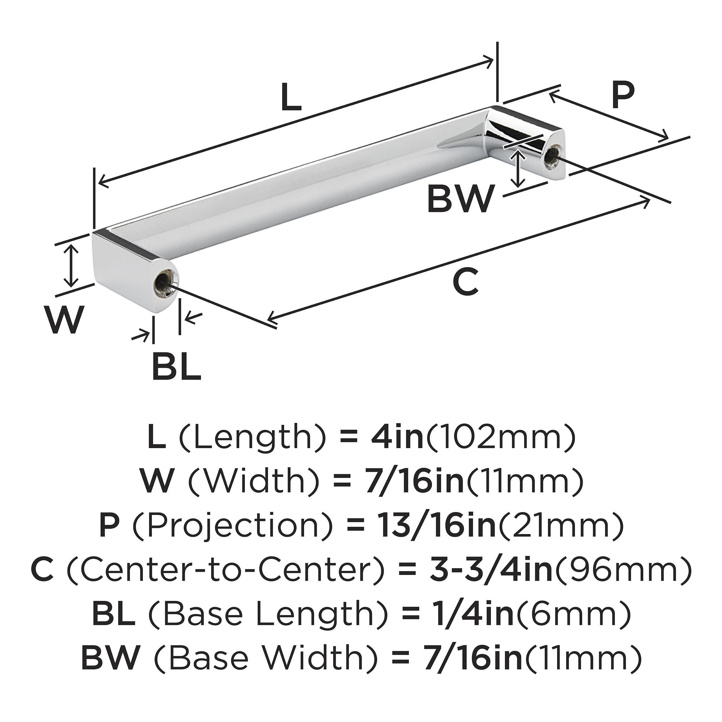 *CVR* METRO 3-3/4 C-C CP CAB PULL 