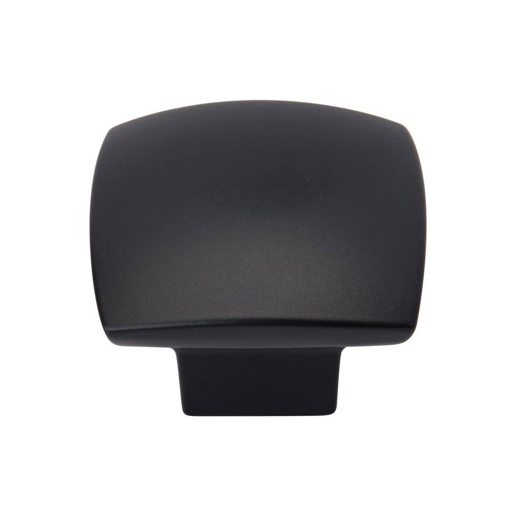 Amerock Matte Black 1-9/16 in. Square Knob 