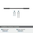 Amerock Matte Black 5-1/16 in. Center-to-Center Pull 