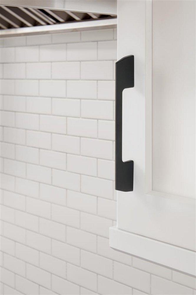 Amerock Matte Black 5-1/16 in. Center-to-Center Pull 