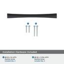 Amerock Matte Black 3-3/4 in. Center-to-Center Bar Pull 