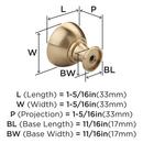 *CVR* GRAIL 1-1/4   CHBR CAB KNB 