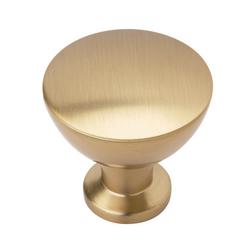 1-1/4 in. Round Cabinet Knob in Champagne Bronze