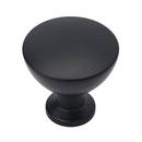 Amerock Matte Black 1-1/4 in. Round Knob 