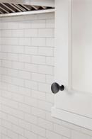 Amerock Matte Black 1-1/4 in. Round Knob 