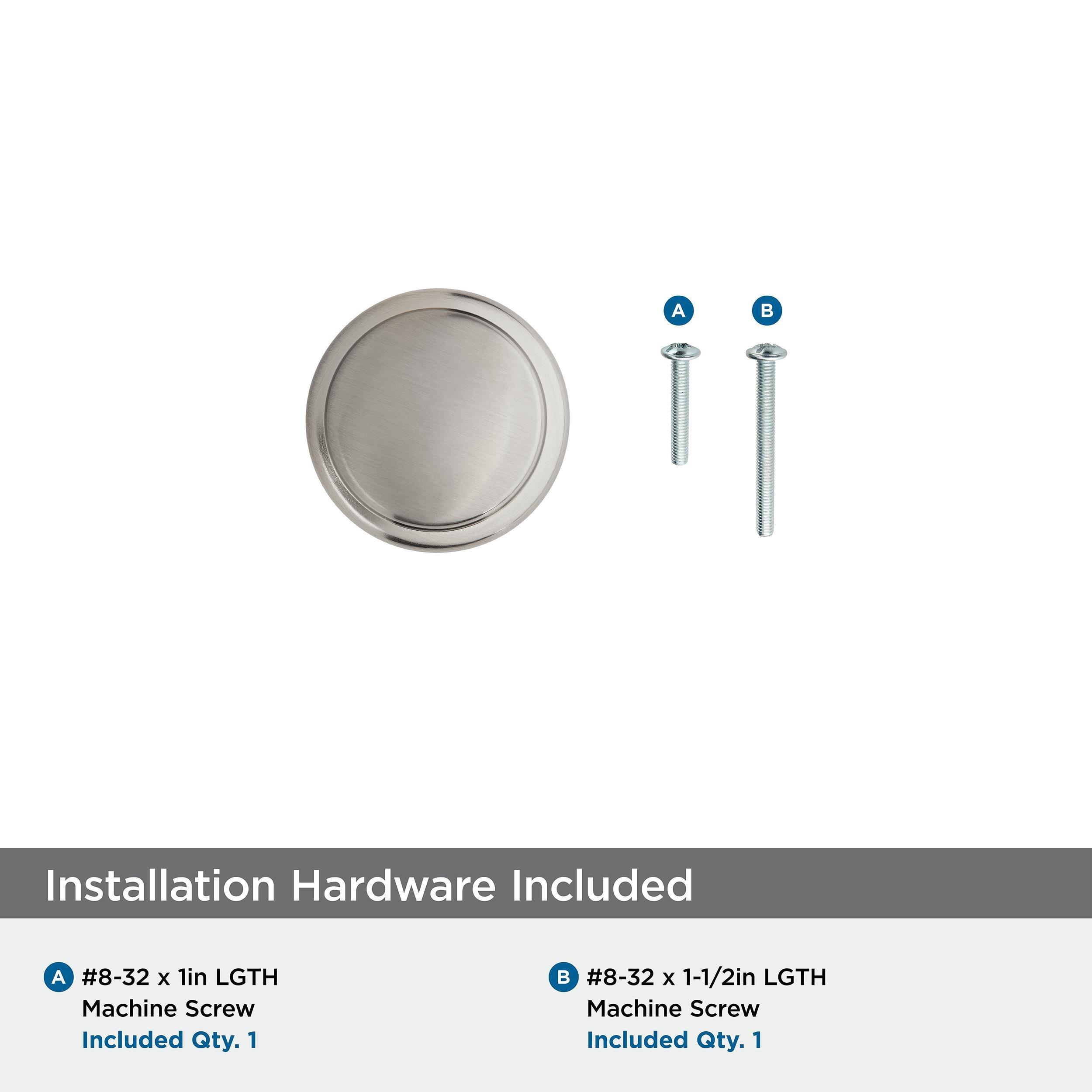 Amerock Satin Nickel 1-1/4 in. Round Knob 