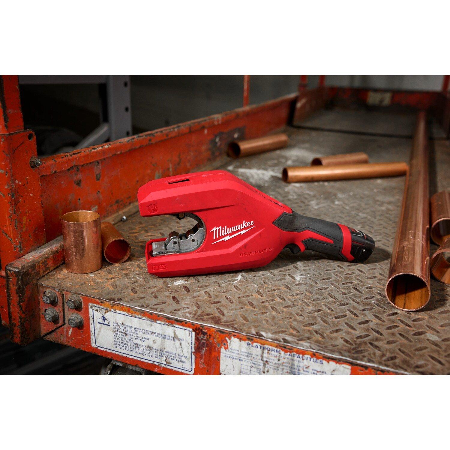 Brushless 1-1/4" - 2" Copper Tubing Cutter 