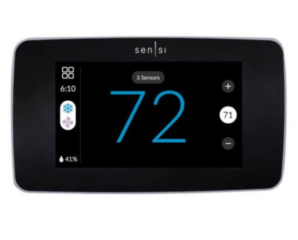 White-Rodgers Black Programmable Thermostat 