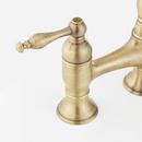 Signature Hardware Aged Brass Two Handle Pull Down Bridge Kitchen Faucet 