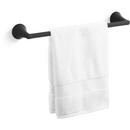 KOHLER Matte Black 18 in. Towel Bar 