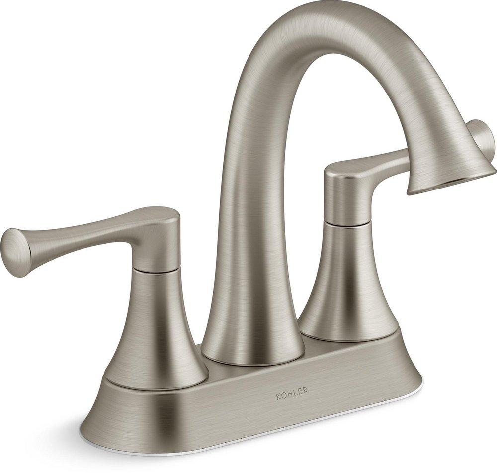 Two Handle Centerset Bathroom Sink Faucet in Vibrant&reg; Brushed Nickel 